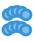 GLEAVI 10pcs Stethoscope Case & Cover Set | Silicone Stethoscope Sleeves & Ear Plugs for Nurses | International Shipping Available - Buy Online on GoSupps.com