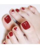 Brishow Artificial Foot Toenails - 24pcs Acrylic Stick-On Toenails for Women & Girls - Perfect Fake Toenails for a Stylish Look - Buy Online on GoSupps.com