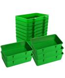 12 Pcs Bird Feeder Seed Food Cups Hanging Bowl for Parrot Parakeet Poultry - Green - Buy Online on GoSupps.com