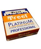 Treet Platinum Professional Single Edge Razor Blades - 100 Pack for Smooth Shaving | International Shipping Available - Buy Online on GoSupps.com