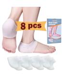 Heeren Cushion: 8 Silicone Heel Protectors for Plantar Fasciitis & Heel Pain Relief - Unisex Gel Cushions for Achilles Tendinitis & Bone Spur - 1 Pack - Buy Online on GoSupps.com