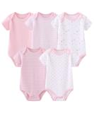 MAMIMAKA Baby Bodysuits Baby Pants Trousers Short Sleeve Onesies - 3-6-9 Months - Buy Online on GoSupps.com