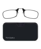 Thinoptics Reading glasses with universal compactui - compact foldable reading glasses with flex -fit technology - 1.00 1.50 2.00 2.50 diopters - visual aid optics glasses reading aid for women men black frame black case 1.0 x - Buy Online on GoSupps.com