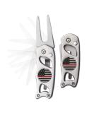 Thin Red Line Switchblade Golf Divot Repair Tool with 2 Ball Markers | Stainless Steel - Buy Online on GoSupps.com