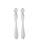 Minkissy Eye Cream Applicator Set - 2-Piece Silver Face & Eye Massage Spatula for Optimal Eye Care - Buy Online on GoSupps.com