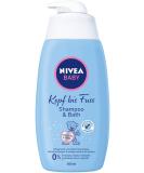 Nivea Baby Head to Toe Shampoo & Bath 500ml | Gentle Chamomile Baby Wash for Skin & Hair | Mild Shampoo with Eye Protection - Buy Online on GoSupps.com