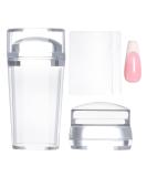 Greoer French Tip Stamper Kit 2 Pieces Clear Nail Art Jelly Stamper with 2 Pieces Scrapers Long Short Soft Silicone Jelly Stamper for Nails French Nail Line Tools for French Manicure DIY Salon - Buy Online on GoSupps.com