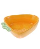 ULTECHNOVO Ceramic Carrot Food Bowl for Small Animals - Hamster Feeding Bowl - Buy Online on GoSupps.com