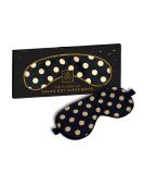 Samadhaan Mulberry Silk Sleep Eye Mask for Side Sleepers - Black & Gold (2 Pack) - Buy Online on GoSupps.com