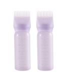 Root Comb Applicator Bottle 6 Ounce Hair Oil Applicator 2 Pack Applicator Bottle for Hair Dye Bottle Applicator Brush with Graduated Scale Purple - Buy Online on GoSupps.com
