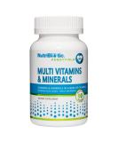 NutriBiotic Multi Vitamins & Minerals 90 Ct Capsules - 72 Trace Elements - Pharmaceutical-Grade & Gluten Free - Buy Online on GoSupps.com