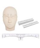 Disposable Eyebrow Ruler Sticker (100Pcs) for Tattoo Makeup - Adhesive Makeup Tool - Buy Online on GoSupps.com