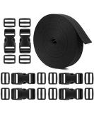 1 Polypropylene Webbing Straps Set - 11 Yards, 6 Buckle Straps & 12 Tri-Glide Clips - Buy Online on GoSupps.com