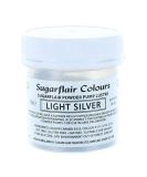 Sugarflair Colours Edible Lustre Powder - Light Silver 25g - Buy Online on GoSupps.com