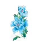 TAFLY Blue Flower Arm Temporary Tattoos for Women - Set of 5 Sheets | Sexy Body Art Transfer Tattoos - Buy Online on GoSupps.com