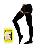 Ailaka Thigh High 20-30 Mmhg Compression Stockings for Varicose Veins & Edema - Small, Black (1 Pair) - Buy Online on GoSupps.com