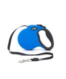 Ddoxx Reflective Nylon Dog Leash - Bite-Proof & Stable Roll Lock System | 5m for Dogs Up to 20kg - Blue - Buy Online on GoSupps.com