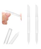 Sibba Glass Cuticle Pusher & Nail File Set - Professional Manicure Tools for Precision Cuticle Care and Gel Polish Removal - 2pcs Transparent Set - Buy Online on GoSupps.com