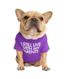 Junhouse Bulldog Clothes Pet Clothing Puppy T-shirt Spring Summer Soft Comfy Breathable Quick Dry Dog Outfit Pullover For Small Medium Large Puppy Dogs (L Purple) L Purple - Buy Online on GoSupps.com