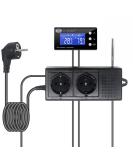 Digital 2-in-1 Thermostat Hygrostat Controller with Alarm | Day/Night Mode & External Display | Ideal for Terrariums - Buy Internationally - Buy Online on GoSupps.com