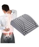 2-in-1 Back & Neck Stretcher Posture Corrector | Back Massage Support & Extension - Gray - Buy Online on GoSupps.com