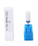 Nail Drill Bit Ceramic Manicure Drill Bits for Manicure Pedicure Cuticle Gel Nail Polishing Cylinder Shape Grinding Head with Display Base(White 03#) - Buy Online on GoSupps.com