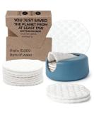 New Lastround reusable cotton pads - environmentally friendly alternative to disposable cotton pads - Made in Denmark - Sardmasal pads washable (blue) - Buy Online on GoSupps.com