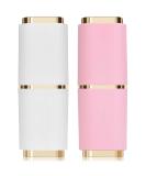 Travel Toothbrush Etui Box - 2-Piece Holder & Toothpaste Storage Portable Plastic Travel Cover in White & Pink - Buy Online on GoSupps.com