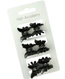 Set of 6 Black Butterfly Mini Hair Claw Clips - 2cm Hair Accessories by Pritties | International Shipping - Buy Online on GoSupps.com