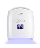 Ayshone 48W Rechargeable UV LED Nail Lamp - Cordless Professional Gel Nail Light for Home and Salon (White) - Buy Online on GoSupps.com