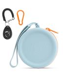 Sky Blue Silicone Dog Training Feed Bags - 2 Pieces | Portable Easy to Clean Dog Treat Accessories - Buy Online on GoSupps.com