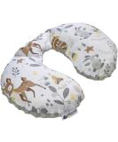 Medi partners neck pillow children neck neck support 100% cotton/minky baby neck horns for car stroller car ride travel sleep neck pillow slumber roll (deer with gray minky) - Buy Online on GoSupps.com