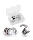 Soft Reusable Swimming Ear Plugs - Waterproof Silicone Noise Reduction for Adults - Grey - Buy Online on GoSupps.com
