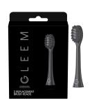Gleem Electric Toothbrush Refill Head, 2 count, Black - Buy Online on GoSupps.com