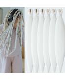 YDDM 26 Pre-Stretched Braiding Hair Extensions - 6 Packs Jumbo White Kunsthaar for Braid Styles (60#) - Buy Online on GoSupps.com