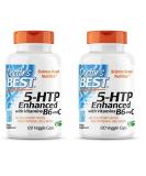 Buy Doctor's BEST 5-HTP with Vitamins B6 & C | Non-GMO Vegan Gluten & Soy Free | 120 Count (Pack of 2) - International Shipping Available - Buy Online on GoSupps.com