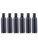 Fomiyes 250ml Refillable Pumping Bottles - 6 Pack Black Shampoo & Cosmetic Bottles with Flip Cap for Lotions & Creams - Ideal for Travel & Home Use - Buy Online on GoSupps.com