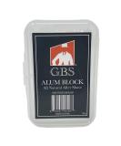G.B.S Alum Block All Natural Deodorant with Case - After Shave Essential for Wet Shavers - Remedy for Nicks/Cuts - Pack of 1 - Buy Online on GoSupps.com