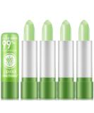4 Pieces Aloe Vera Jelly Lip Balm Set - Magic Color Change Lipstick & Moisturizing Long-Lasting Lip Gloss - Buy Online on GoSupps.com