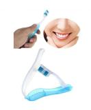 Yosoo Light Blue Portable Foldable Toothbrush - Ideal for Travel, Camping, and Outdoor Activities - Buy Online on GoSupps.com