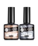 UR SUGAR Gel Nail Polish Gel Base and Top Coat Set 2x15ml UV/LED Soak Off Nail Art Manicure Pedicure for Salon & Home Use No Wipe Gel Top Coat and Base Gel Coat Gel Polish Set DIY Shine Beauty Gifts Base & Top - Buy Online on GoSupps.com