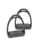 Shires Compositi REFLEX Stirrups (691) Shock Absorbent Colours - Adult (4.75") Black-Black Adult (4.75") - Buy Online on GoSupps.com