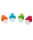 4Pcs Reusable Colorful Plastic Water Bottle Caps - Spill Proof Covers for Kids and Toddlers - Buy Online on GoSupps.com