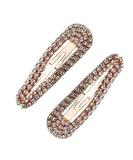 Kitsch Rhinestone Snap Clips Rose Gold 2 Pieces - Buy Online on GoSupps.com