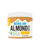 Natural Almond Butter Honey Jar 16oz - Olive Oil, No Hydrogenated Oils, Non-GMO, Gluten Free - 1lb Honey Pack - Buy Online on GoSupps.com