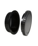 CamDesign Body Cap & Rear Lens Cover for Canon EOS Cameras - RF-3, 1D, 7D, 5D Mark II/III, T7i, T4i, and More - Buy Online on GoSupps.com