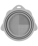 Buy Silicone Makeup Brush Cleaning Mat - Portable Scrubber with Suction Cup | Perfect for Valentine's Day Gifts (Gray - Buy Online on GoSupps.com
