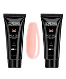 Lofuanna Nude Poly Nail Gel 15ml 2 | Builder Gel for DIY & Salon Nail Extensions | Best Poly Gel for Technicians (C02) - Buy Online on GoSupps.com