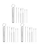 Healifty 21 Pcs Ear Cleaner & Wax Removal Kit + Home Camera Set - Silver, Ear Cleaning Tool 11X1.8cm, Earwax Removal Tool - Buy Online on GoSupps.com