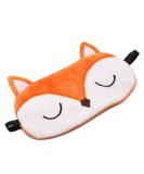 Shinywear Cute Rabbit Sleeping Eye Mask Plush Blindfold Travel Sleep Masks Super Soft Funny Eye Cover for Kids Girls and Adult (Orange Fox) - Buy Online on GoSupps.com